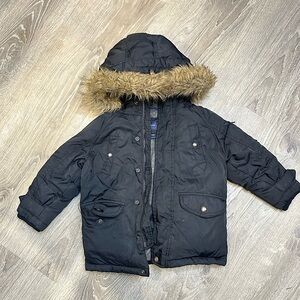Black Baby Gap winter coat 3T